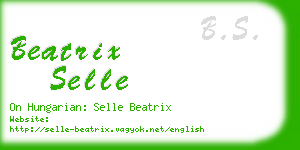 beatrix selle business card